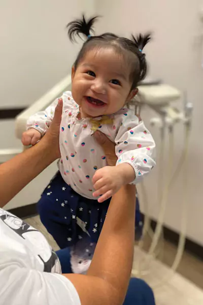 Young Patient's First Teeth Springfield Kids Dental Happy Baby Patient